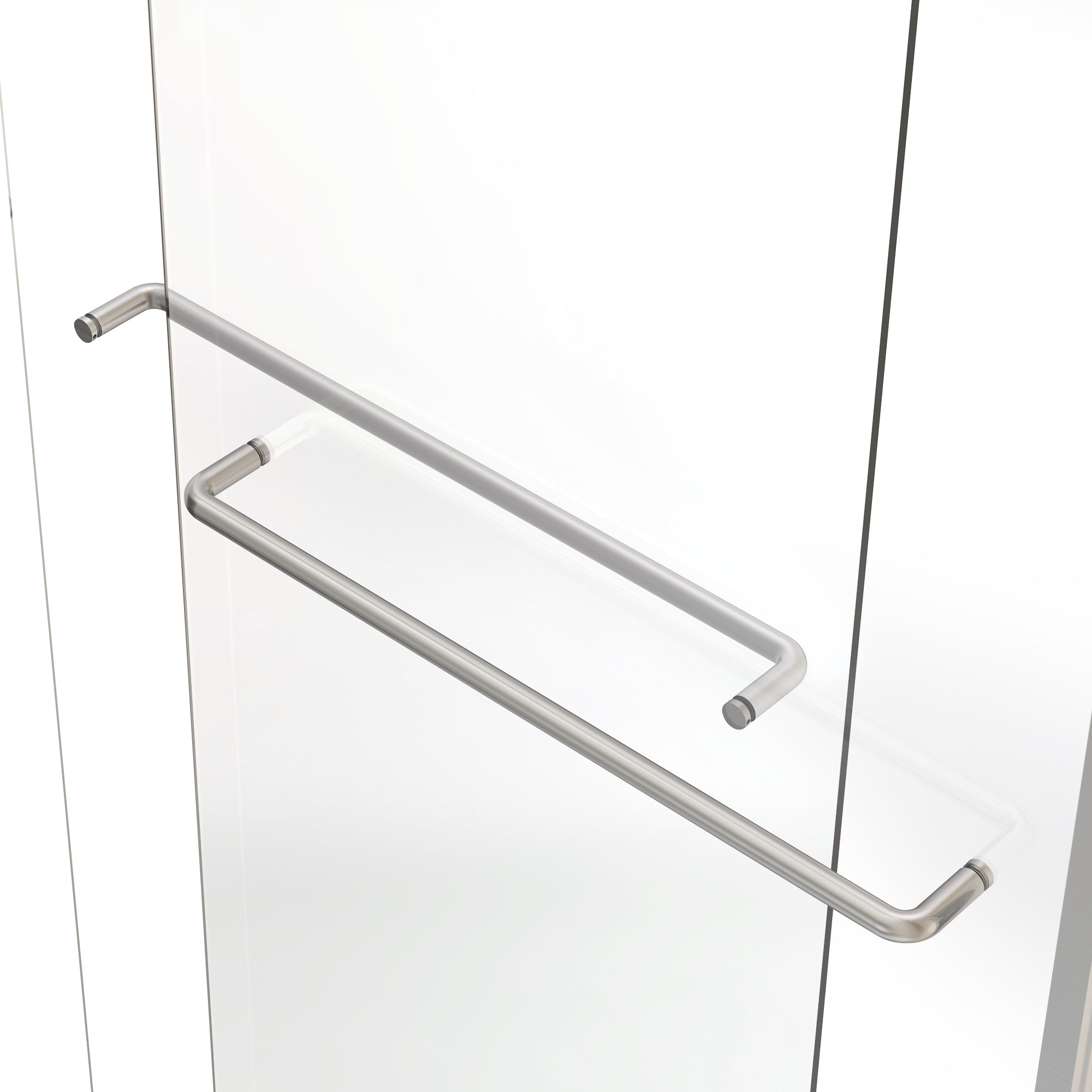 THEO 60" x 72" Bypass Shower Door – Brushed Nickel