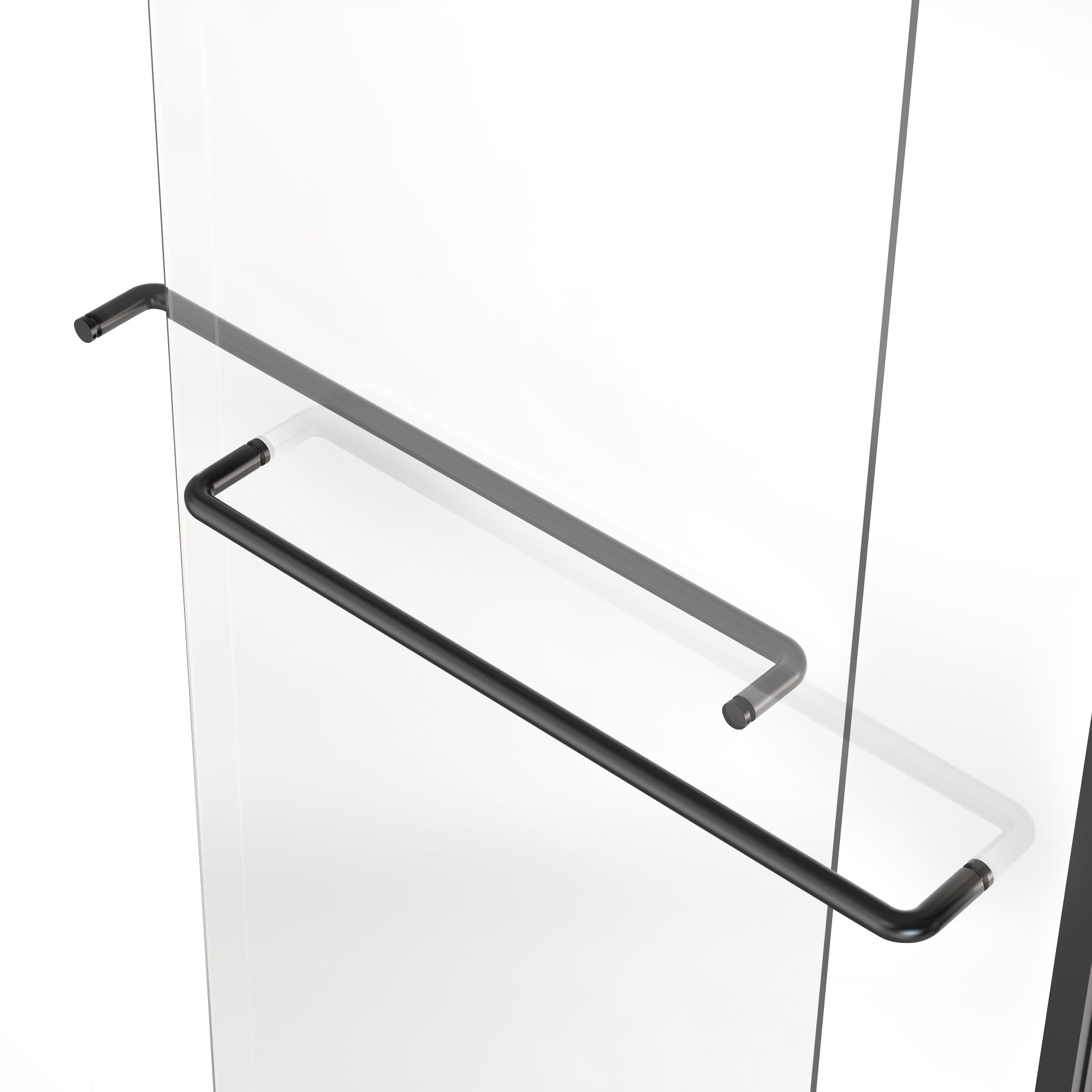 THEO 60" x 72" Bypass Shower Door – Matte Black