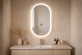 ELLIE 22" x 32" Pill LED Mirror – Matte Black