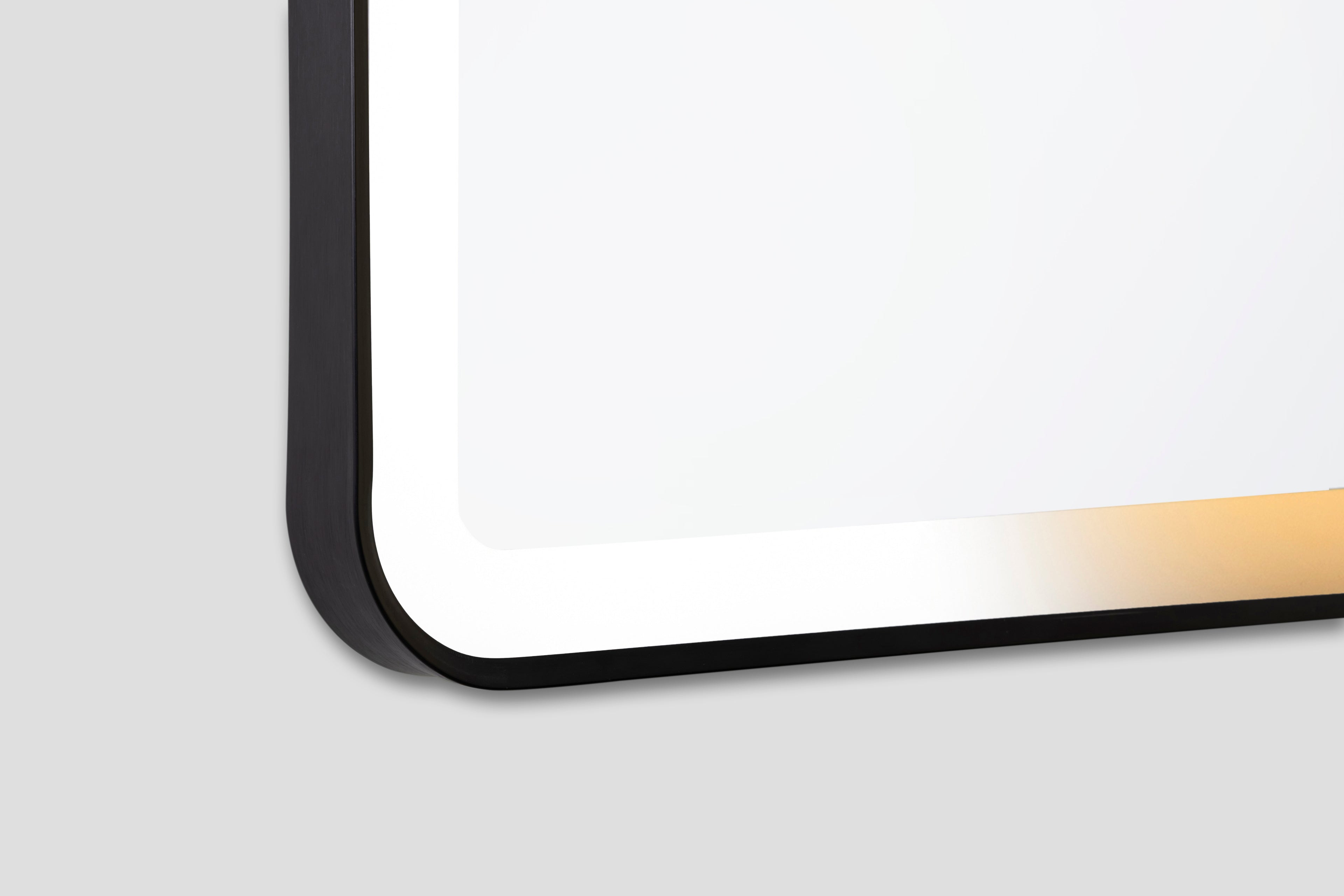 ELLIE 24" x 32" Rectangular LED Mirror – Matte Black
