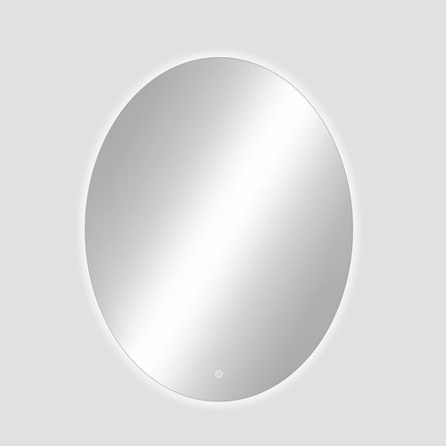 Round mirror on a white background