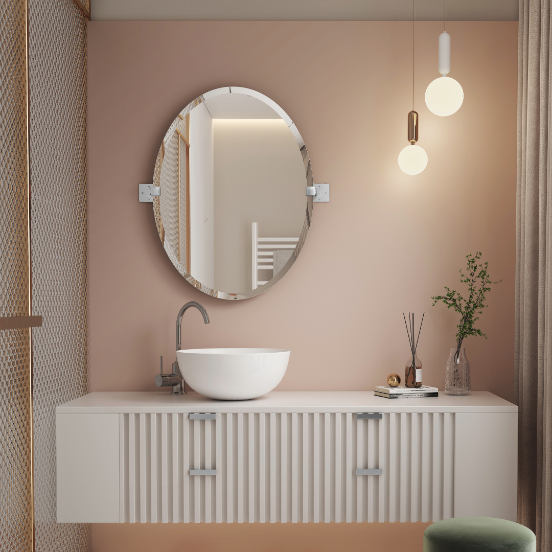 LEXI 24" x 30" Rectangular Mirror – Matte Black