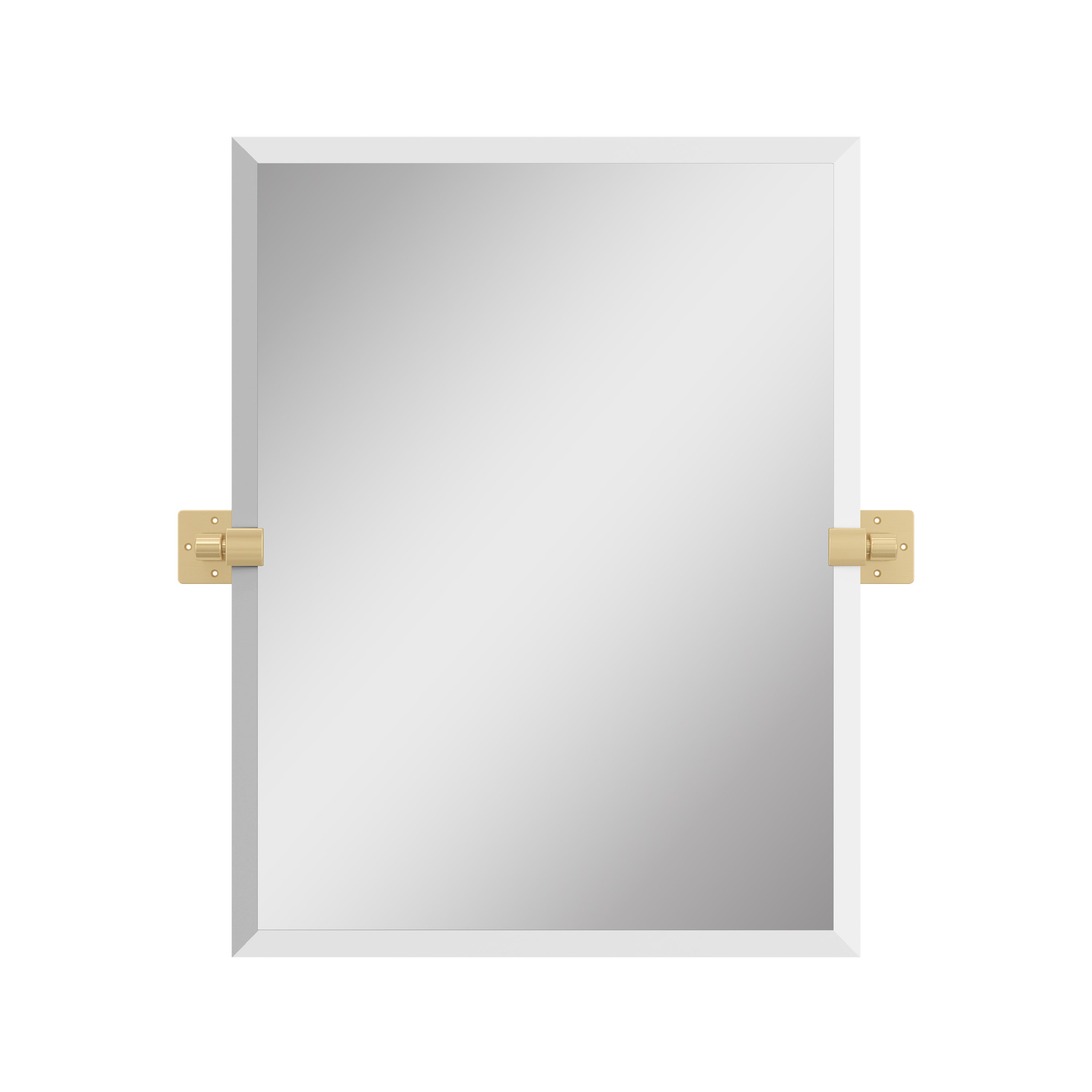 LEXI 24" x 30" Rectangular Mirror – Matte Black