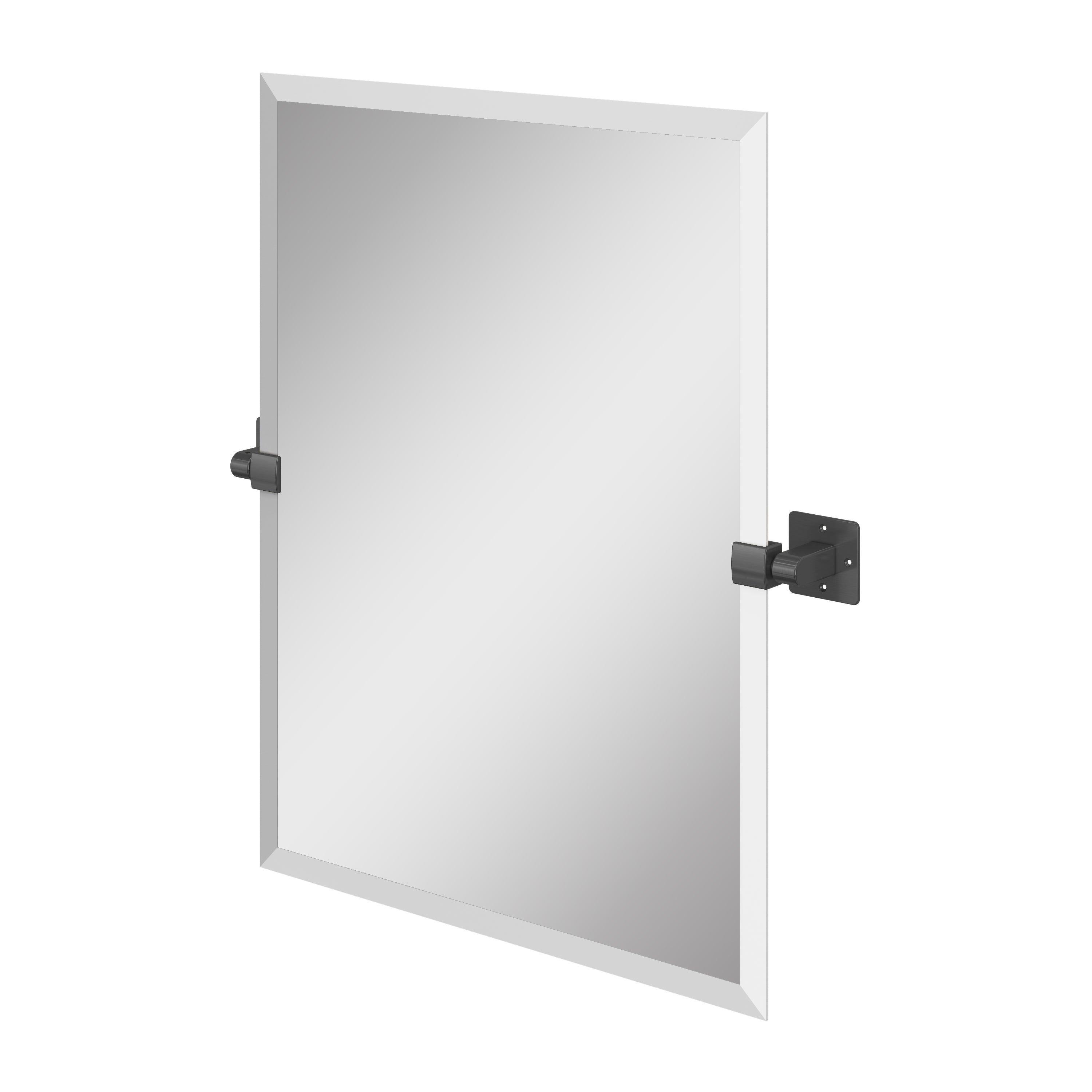 LEXI 24" x 30" Rectangular Mirror – Matte Black